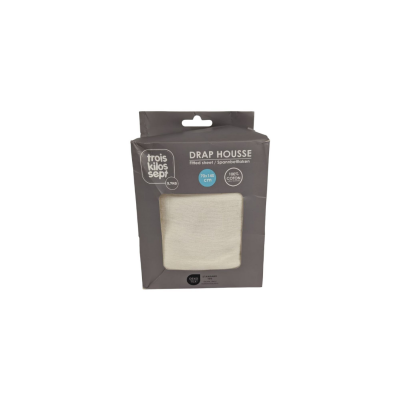 Les imparfaits - drap housse vanille 70 x 140 cm