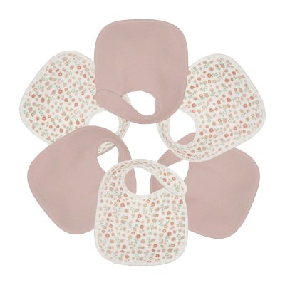 Lot de 6 bavoirs 1er âge 6 couleurs liberty