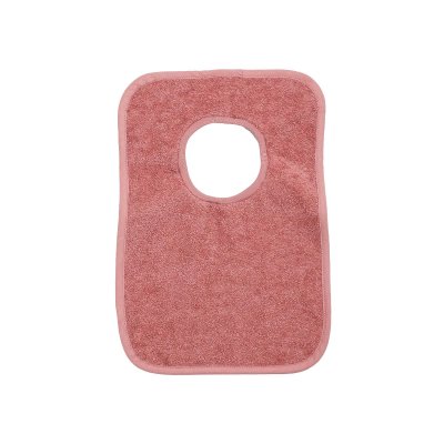 Bavoir passe tête rose