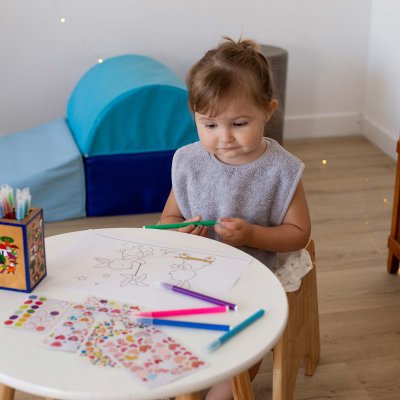 Bavoir passe tête gris