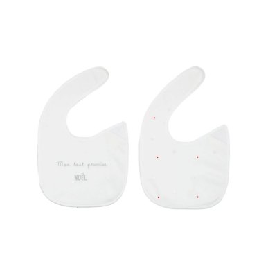 Lot de 2 bavoirs naissance noël