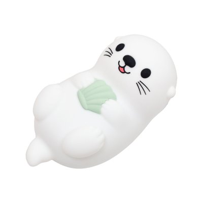 Veilleuse bébé silicone loutre 17 cm
