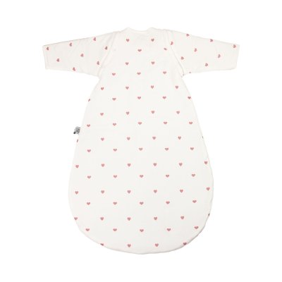 Gigoteuse coton manches amovibles 6/18 mois coeurs roses
