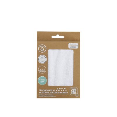 Alèse éponge bambou 40x80 cm waterproof