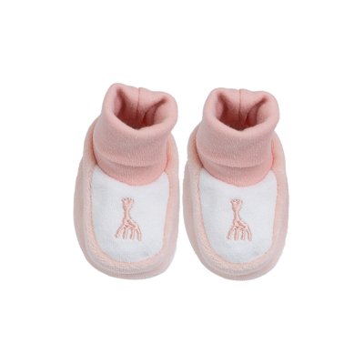 Chaussons sophie la girafe 1/3 mois rose