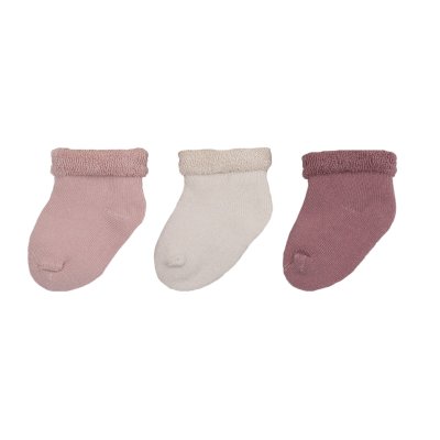 Lot de 3 paires de chaussettes bébé 0/6 mois rose