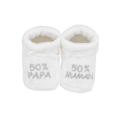 Chaussons Papi D Amour Gris De Trois Kilos Sept Sur Allobebe