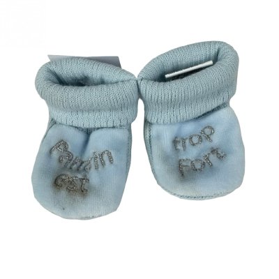 Les imparfaits - chaussons parrain - bleu