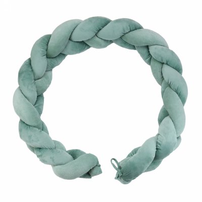 Tour de lit / parc tressé - sauge