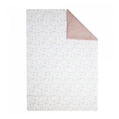 TROIS KILOS SEPT Couverture 100x75 cm - rose et lili