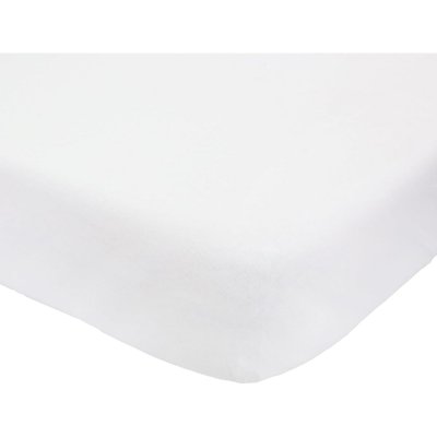 Drap housse blanc 60 x 120 cm