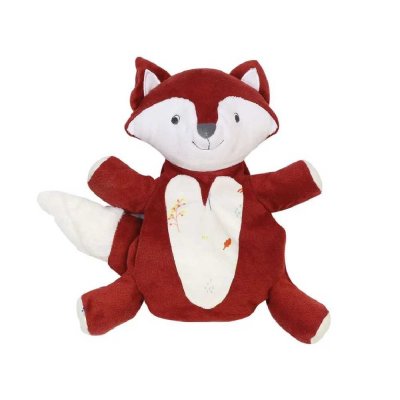 Peluche marionnette renard - cache cache en foret