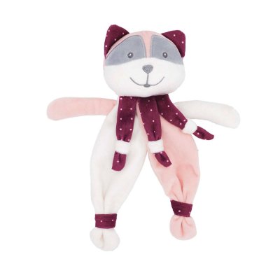 Doudou raton laveur olga 25 cm
