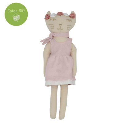 Poupée chat - rose et lili
