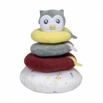 Pyramide à empiler chouette - cache cache en forêt