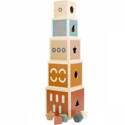 Cubes empilables en bois fsc