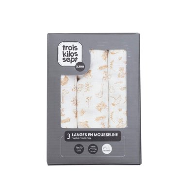 Lot de 3 langes wonderfull