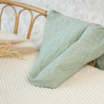 Lot de 3 langes graphic olive