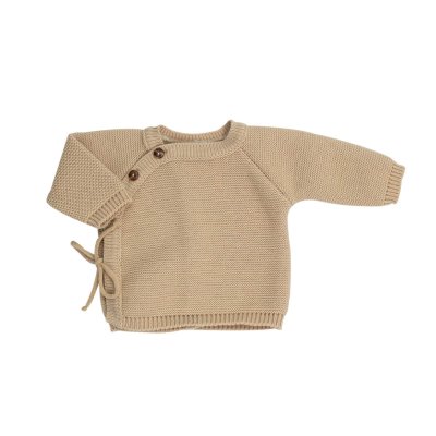 Brassière bébé naissance point mousse 0/1 mois - caramel