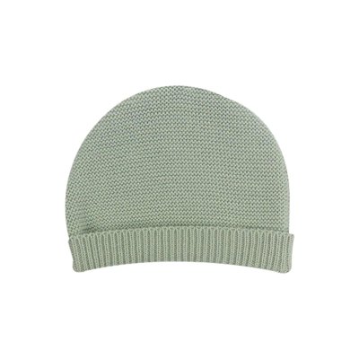 Ensemble naissance bébé brassière, bonnet et chaussons - vert olive