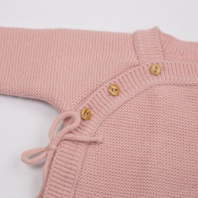 Brassière bébé naissance maille rose