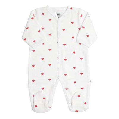 Pyjama 6 mois coeur rouge