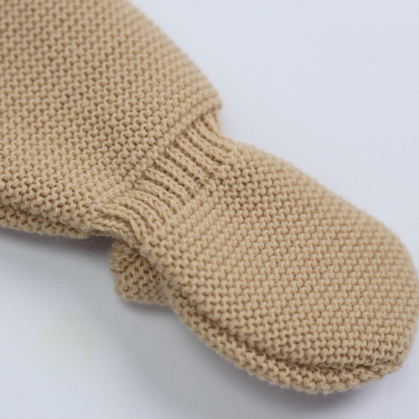 Pantalon maille 0/1 mois caramel Trois kilos sept