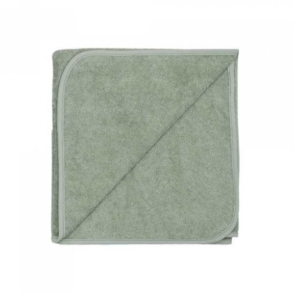 Serviette de bain bébé vert 70x140 cm Trois kilos sept