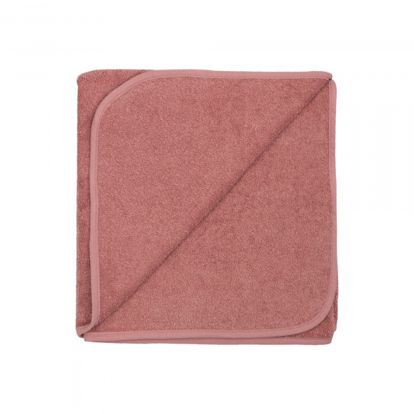 Serviette de bain bébé rose 70x140 cm Trois kilos sept
