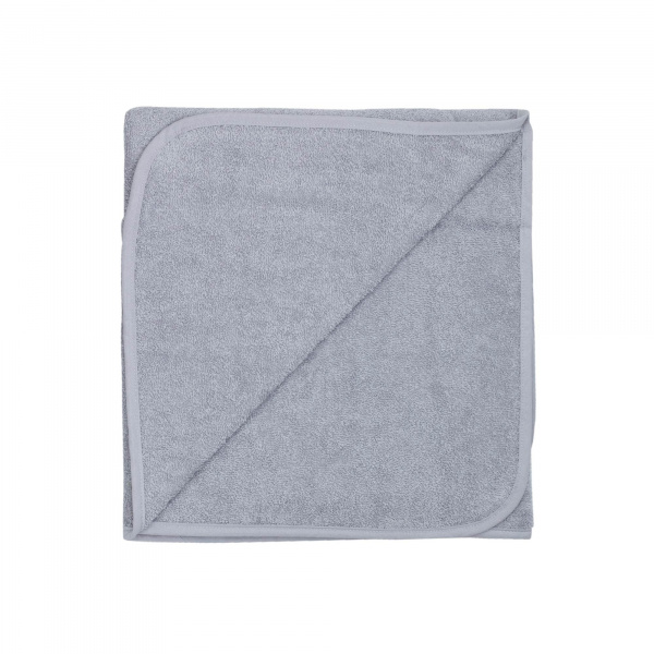 Serviette de bain bébé gris 70x140 cm Trois kilos sept