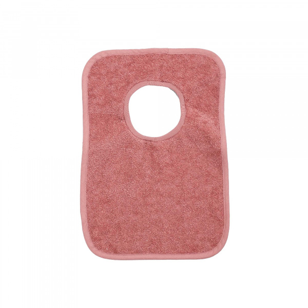 Bavoir passe tête rose Trois kilos sept