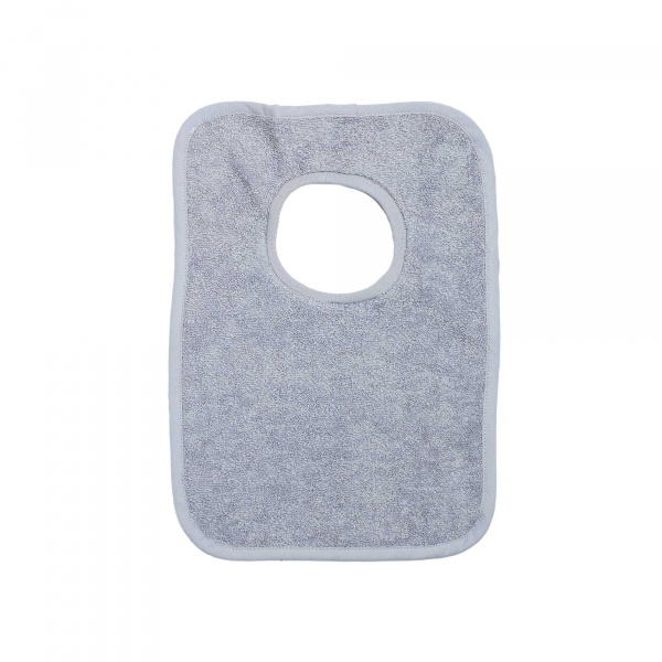 Bavoir passe tête gris Trois kilos sept