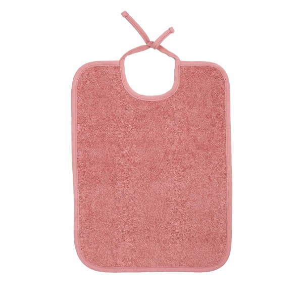 Bavoir à lacets rose Trois kilos sept