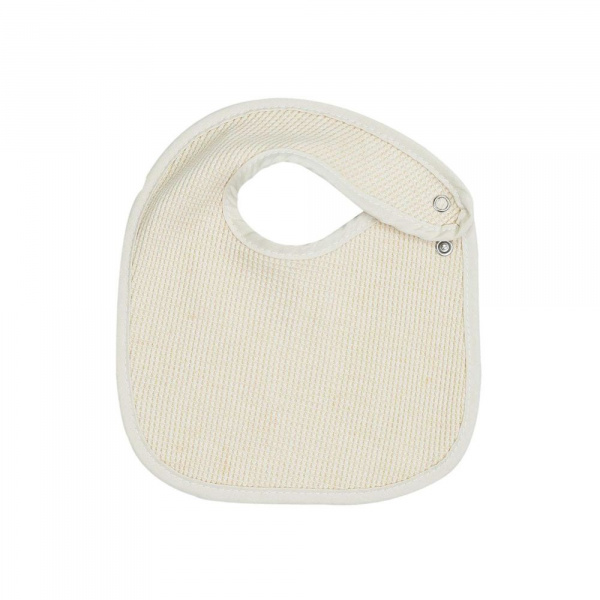 Lot de 6 bavoirs naissance nid d'abeille unis sauge Trois kilos sept