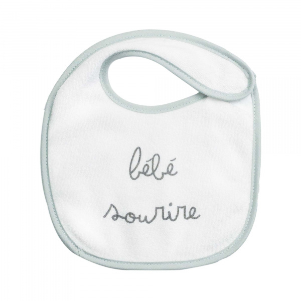 Lot de 6 bavoirs mots tendres Trois kilos sept