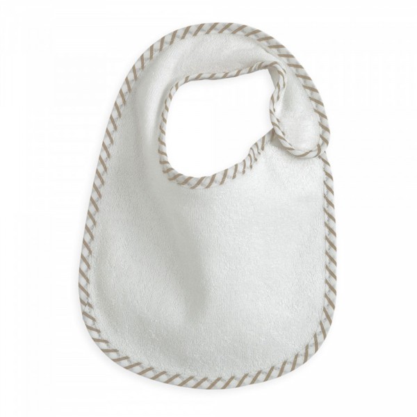 Lot de 7 bavoirs naissance essentiel vanille Trois kilos sept