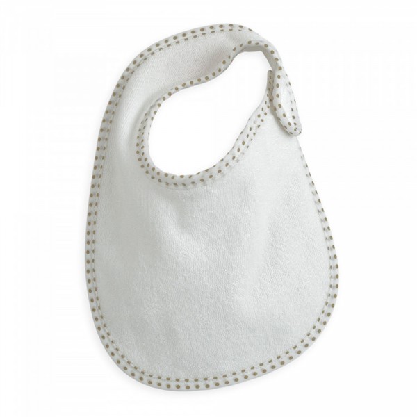 Lot de 7 bavoirs naissance essentiel vanille Trois kilos sept