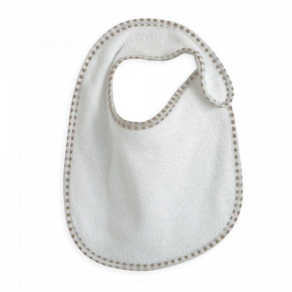 Lot de 7 bavoirs naissance essentiel vanille Trois kilos sept