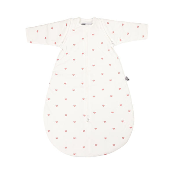 Gigoteuse coton manches amovibles 6/18 mois coeurs roses Trois kilos sept