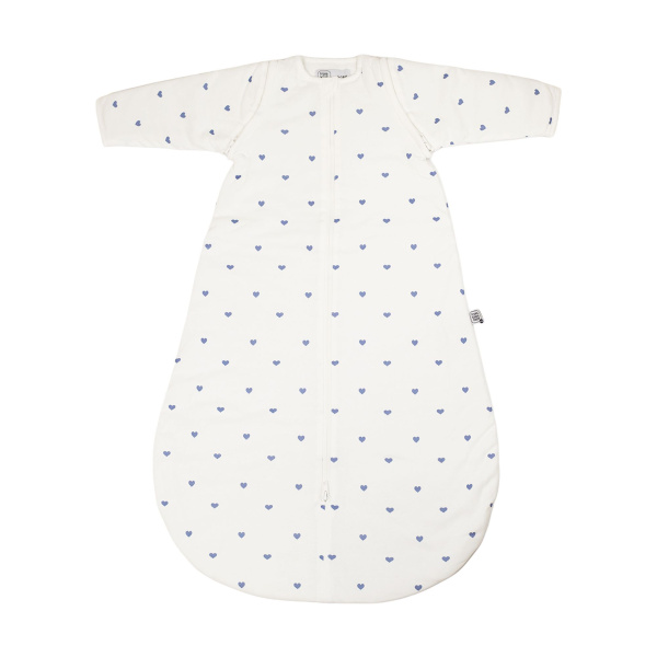 Gigoteuse coton manches amovibles coeurs bleus 18/36 mois Trois kilos sept