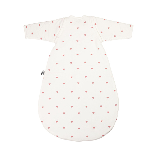 Gigoteuse coton manches amovibles 0/6 mois coeurs roses Trois kilos sept
