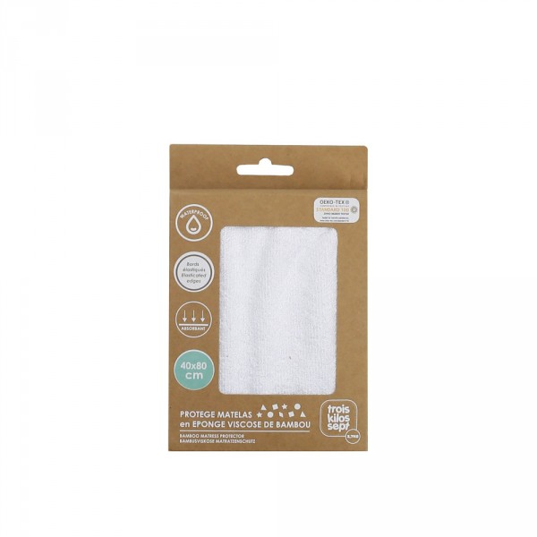 Alèse éponge bambou 40x80 cm waterproof Trois kilos sept