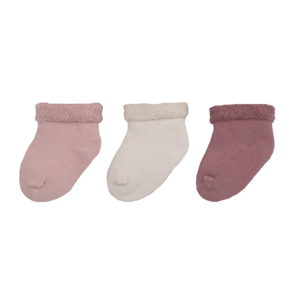 Lot de 3 paires de chaussettes bébé 0/6 mois rose Trois kilos sept
