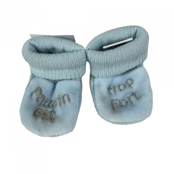 Les imparfaits - chaussons parrain - bleu Trois kilos sept