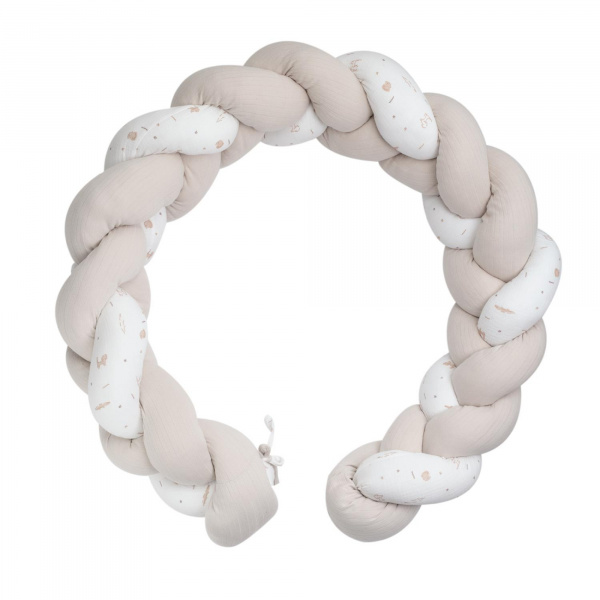 Tour de parc tressé - rose et lili Trois kilos sept