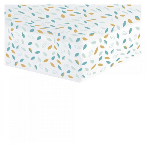 Drap housse moutarde 70 x 140 cm Trois kilos sept