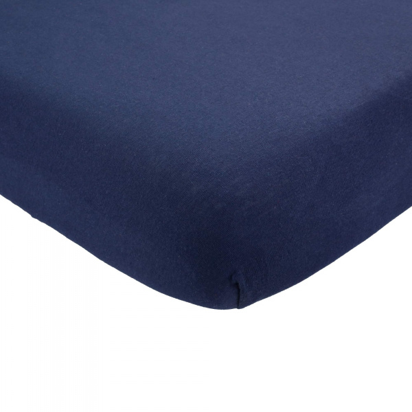 Drap housse marine 70 x 140 cm Trois kilos sept