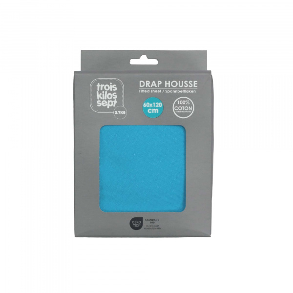 Drap housse caraibes 70 x 140 cm Trois kilos sept