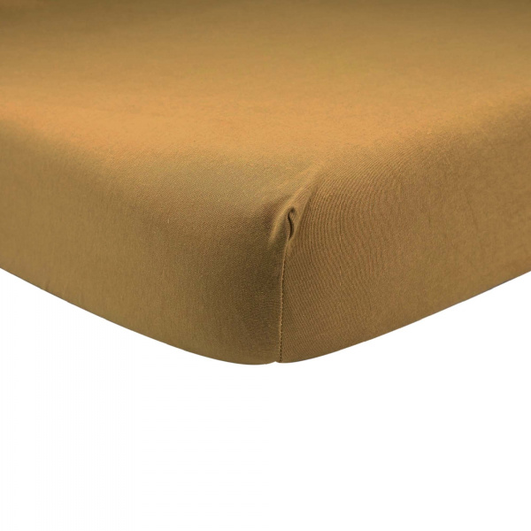 Drap housse camel 70 x 140 cm Trois kilos sept