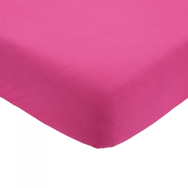 Drap housse framboise 70 x 140 cm Trois kilos sept